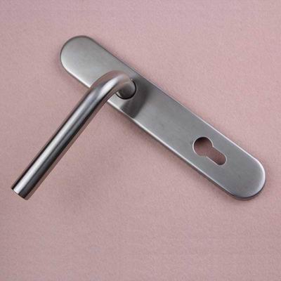 Top quality narrow door stainless steel door Handle with plate